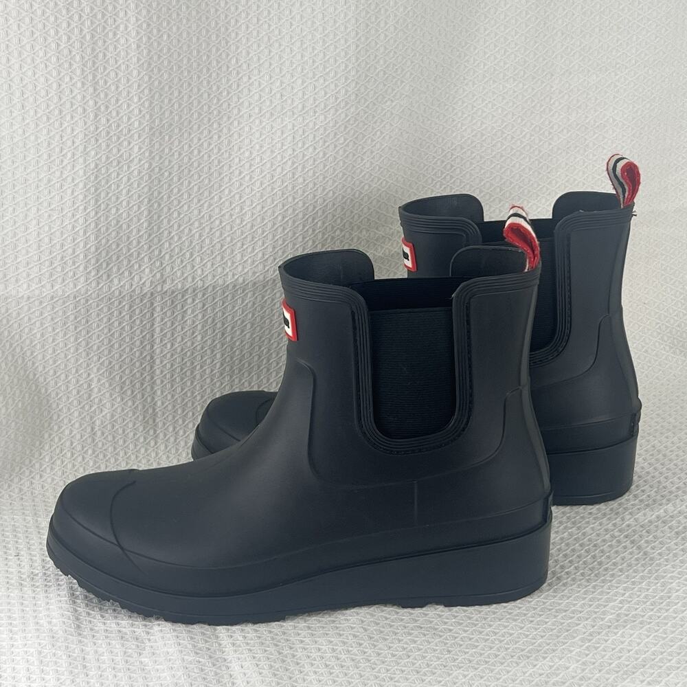 Hunter Original Chelsea Rain Boots Black Women’s US 9 EU 40/41 Waterproof - Picture 2 of 11